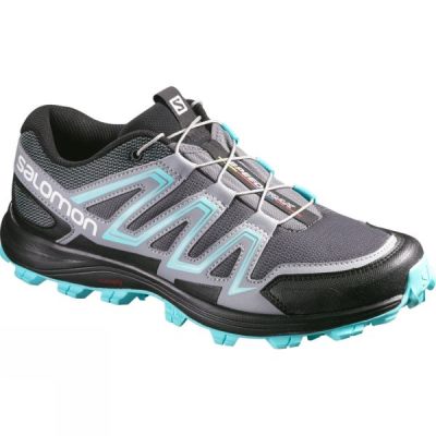 Zapatillas Running Salomon Speedtrak Mujer - Gris Oscuro / Rosas Claro / Azules - Chile XPI294087